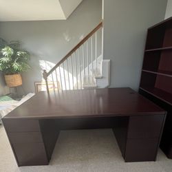 Hon Office Furniture-Desk/bookshelf/file cabinet 