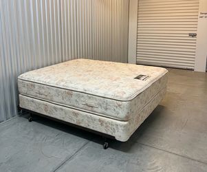 Queen Mattress, Box Spring and Frame
