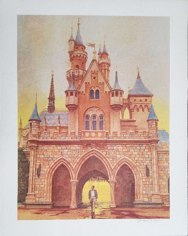 Disneyland Footstep Signed Limited Edition Print by Charles Boyer