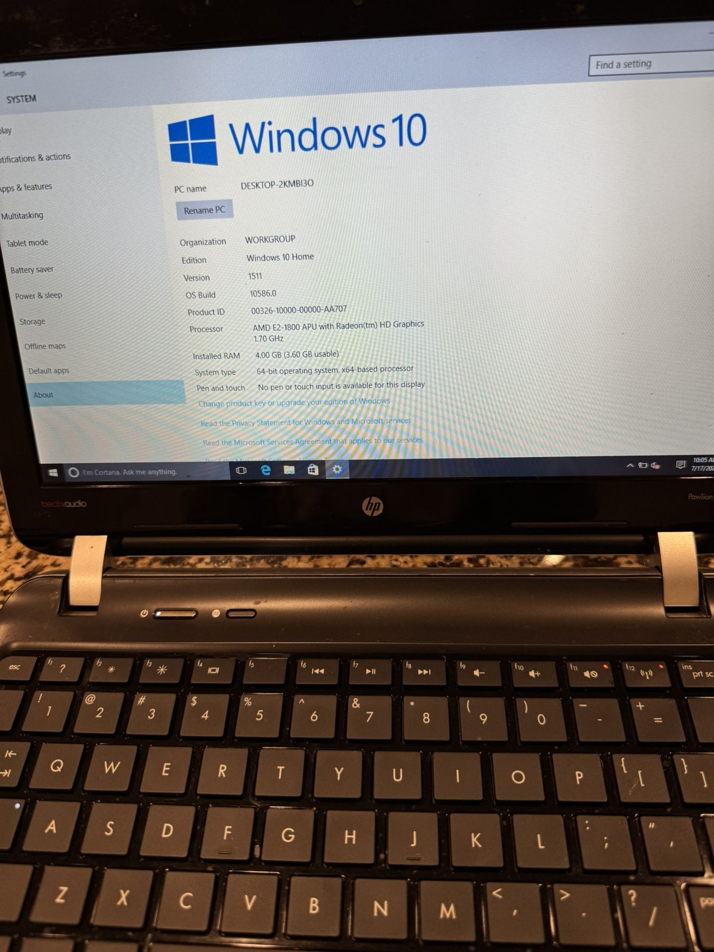 HP Pavilion dm1