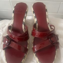Wedge Burberry Sandals Size 37 