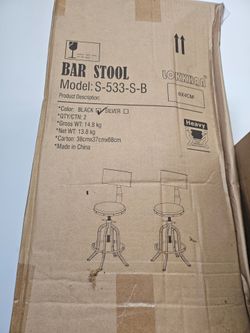 Lokkhan Bar Stools Set of 2 – Model S-533-S-B