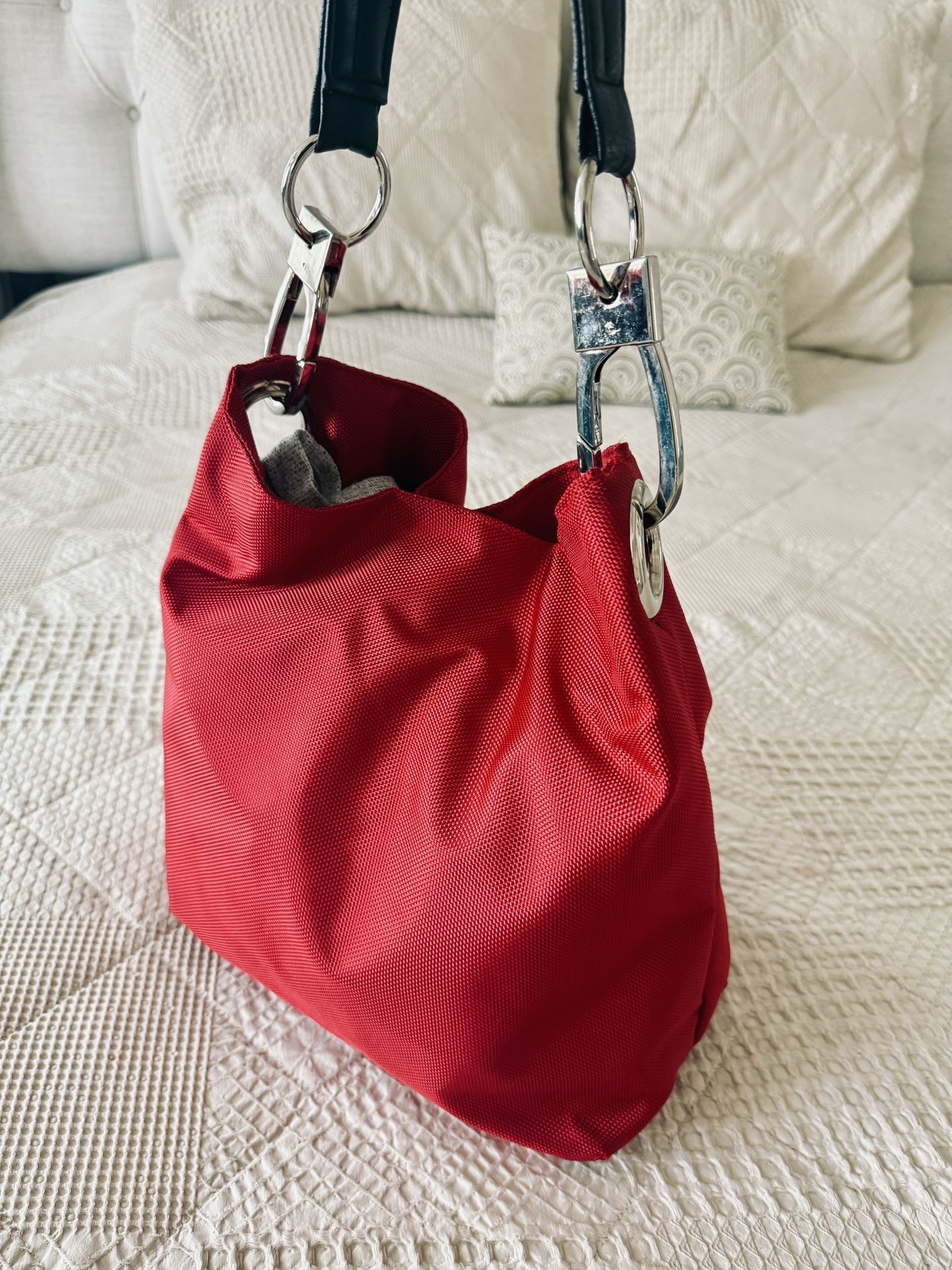 Braciano Red Chain Strap Women's Bag