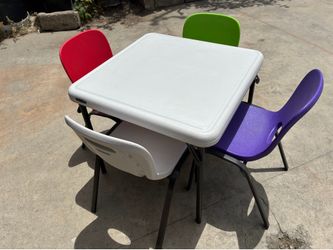 Lifetime Table and 4 Chairs For KIDS