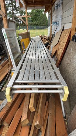 24-inch by 24-foot-long aluminum platform