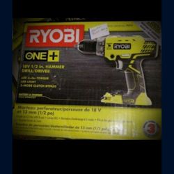 New Ryobi 18V 1/2" Hammer Drill /driver (No battery)