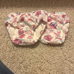 Girls 2 Reusable Training diapers 
