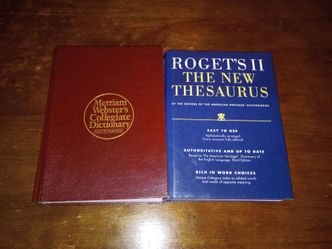 Webster's dictionary and Roget's thesaurus