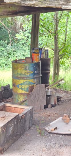 Burn barrels . Free