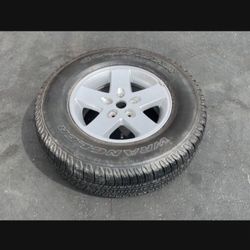1 — 255/75r17 Jeep Cherokee Rim Wheels 5x127 5x5 100% New Tires Treads !!!