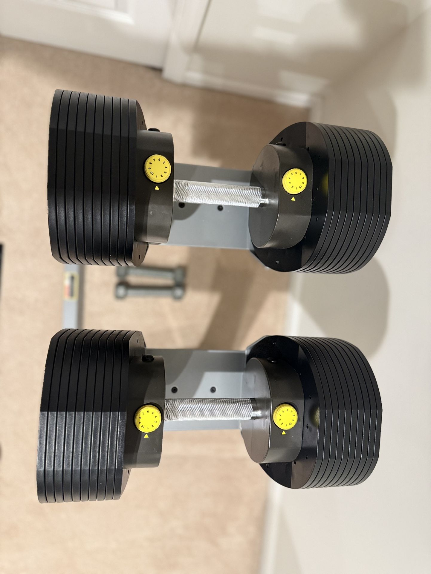 Pair of MX Select MX55 Adjustable Dumbbells with Storage Tray