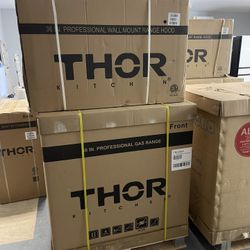 Thor 36’ Gas Range With 36’ Hood 