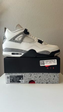 Size 10.5 - DS Nike Air Jordan 4s White Cement