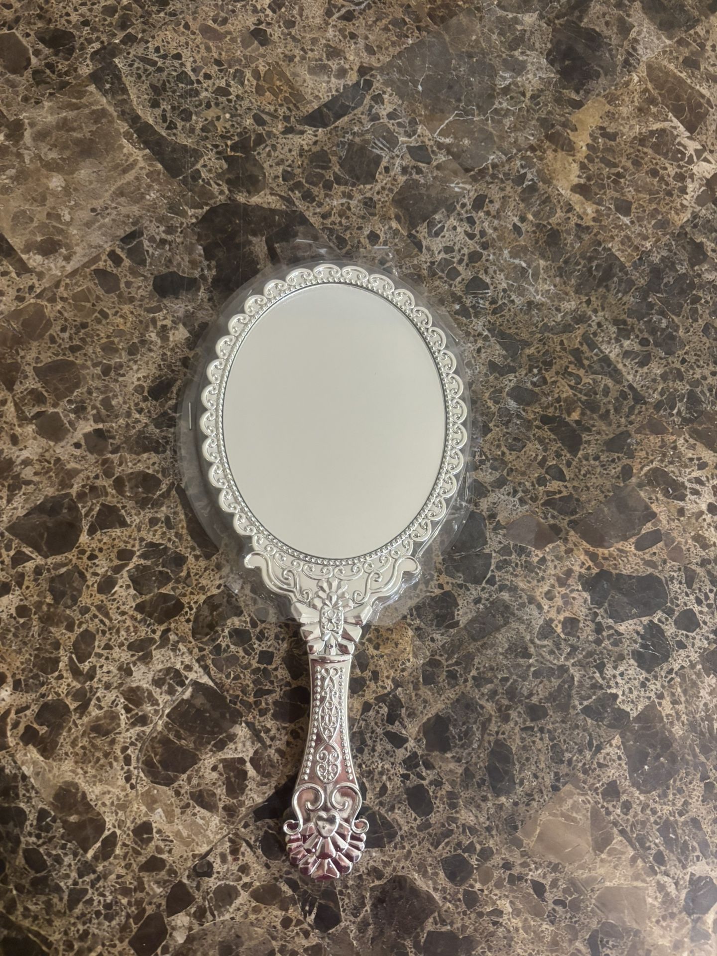 Silver Fancy Hand Held Mirrors - New