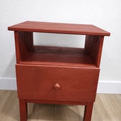 Solid Wood Nightstand 
