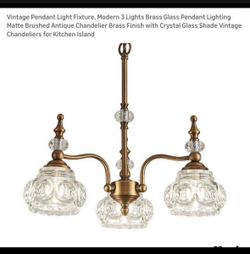 Brass light fixture