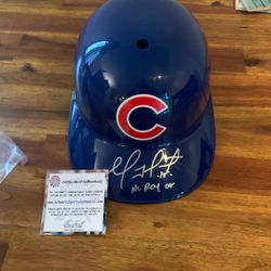 Geovany Soto Autographed MLB Helmet 