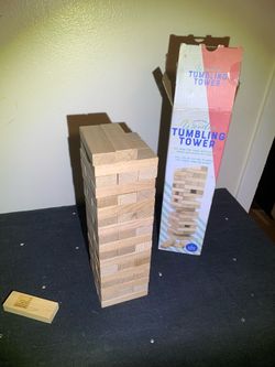 Wooden Tumbling Tower Game Classic Jenga Style