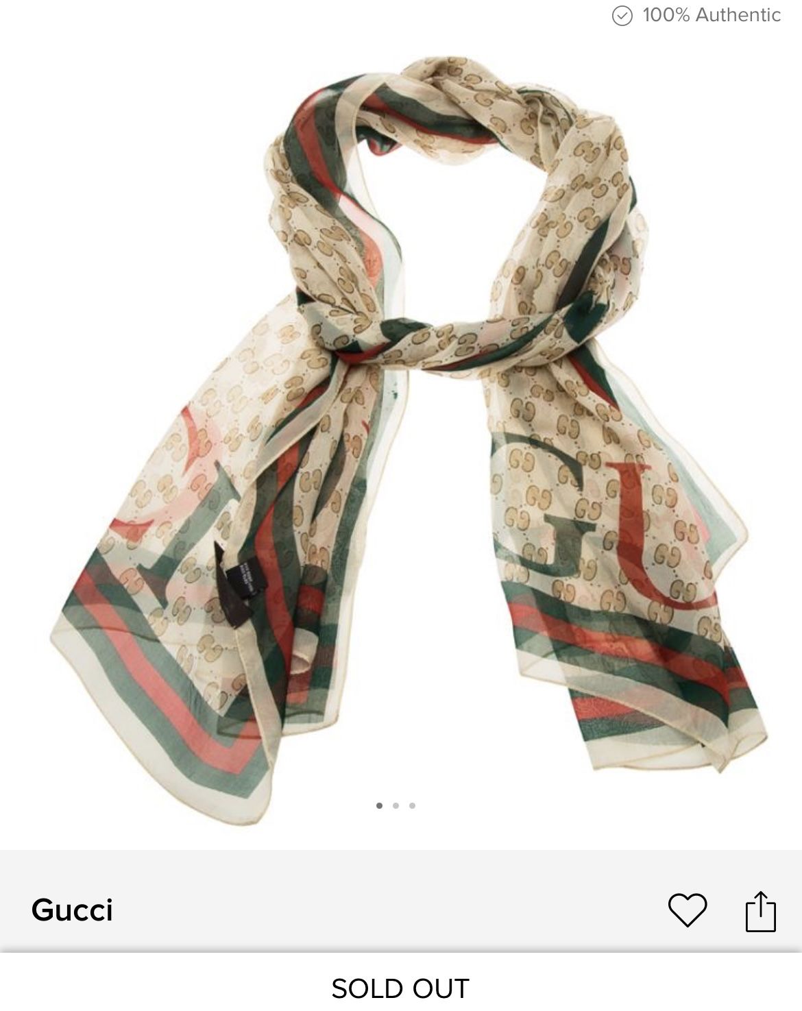 Gucci Beige GG mnogram Print Web Detail Silk Scarf Gucci Beige GG mnogram Print Web Detail Silk Scarf Gucci Beige GG mnogram Print Web RDetail Si