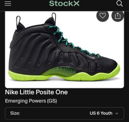 Nike Little Posite One Emerging Powers (GS)
Used
Size 6y