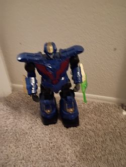 Robot toy with lights and sound