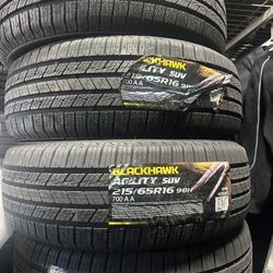 215/65/16 Blackhawk Brand New 