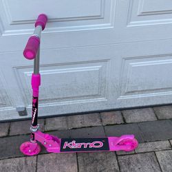 Pink Kismo Girls Folding Scooter