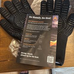 Heat Resistant Gloves Bbq, Kitchen, Camping
