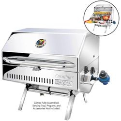 USED Magma Catalina 2 Propane Barbeque Gas Grill Boat RV Gourmet Marine