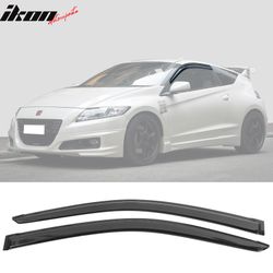 Fits 2011-2016 Honda CR-Z Acrylic Smoke Window Visor Vent Sun Rain Deflector Guard