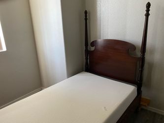 Authentic  4 Post Bed Frame + mattress