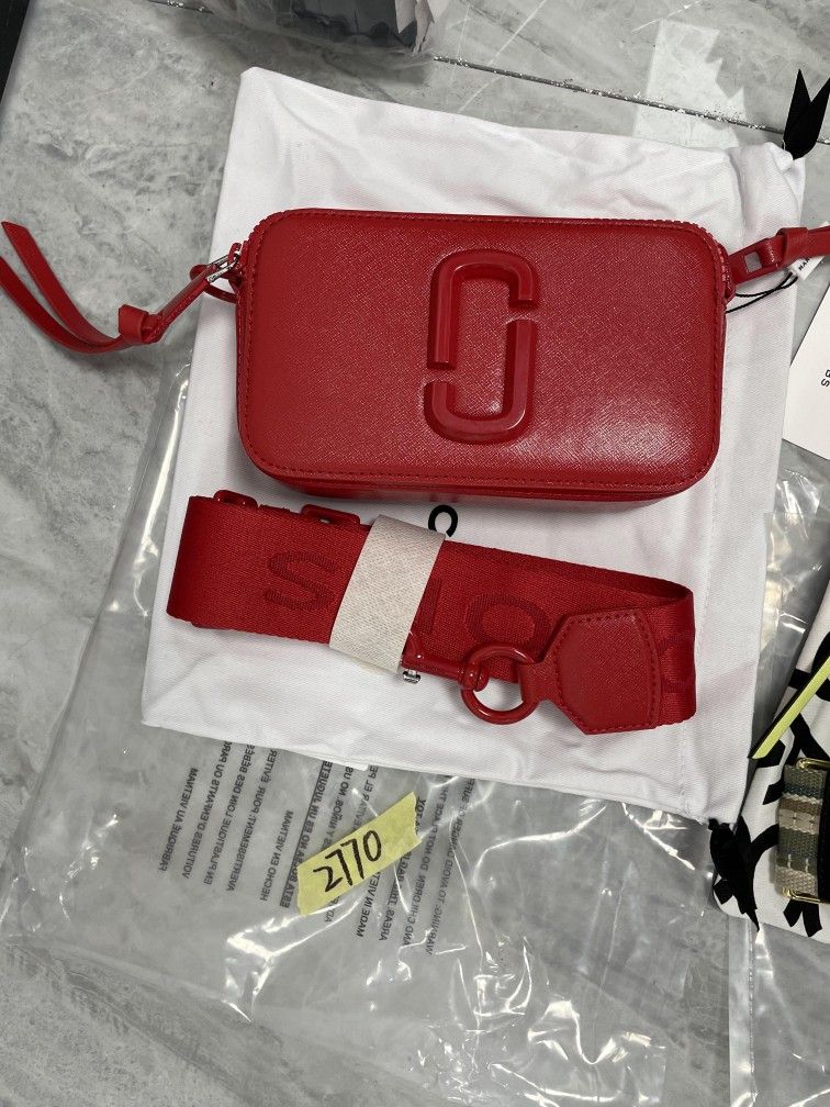 Marc Jacobs Snapshot Crossbody Bag Sandcastle Geranium
