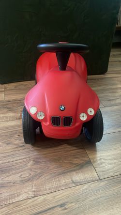 Vintage BMW AG Motorsport Baby Racer Red Toddler Scooter Push Car- Vintage Rare