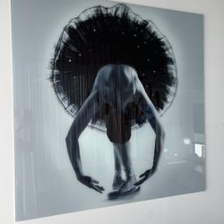 Modern Ballet Art Wall Decor – Glass Panel