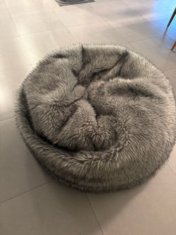 Pottery Barn Faux Fur Bean Bag Chair
