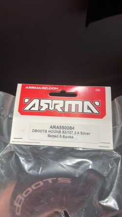 Arrma dBoots Hoons 53/107 2.9 Silver Belted 5-Spoke Tires