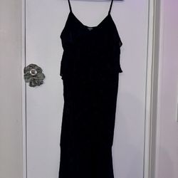 Women’s XXL Black Floral Formal Sundress