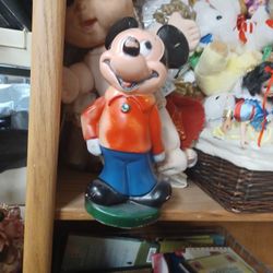 1970s Vintage Mickey Piggy Bank 