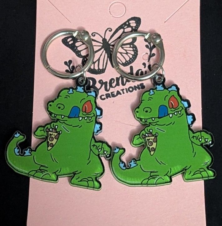 Reptar Pizza Acrylic Shoe Charms – Rugrats Inspired