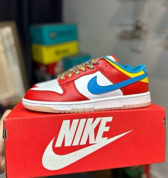 Men's red sneakers