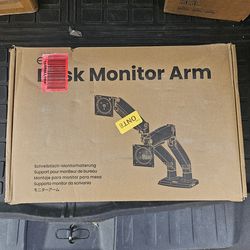 Heavy Duty Dual Monitor Desk Mount – Ultrawide Up to 40” | Adjustable Arm w/ USB Ports | VESA 75/100