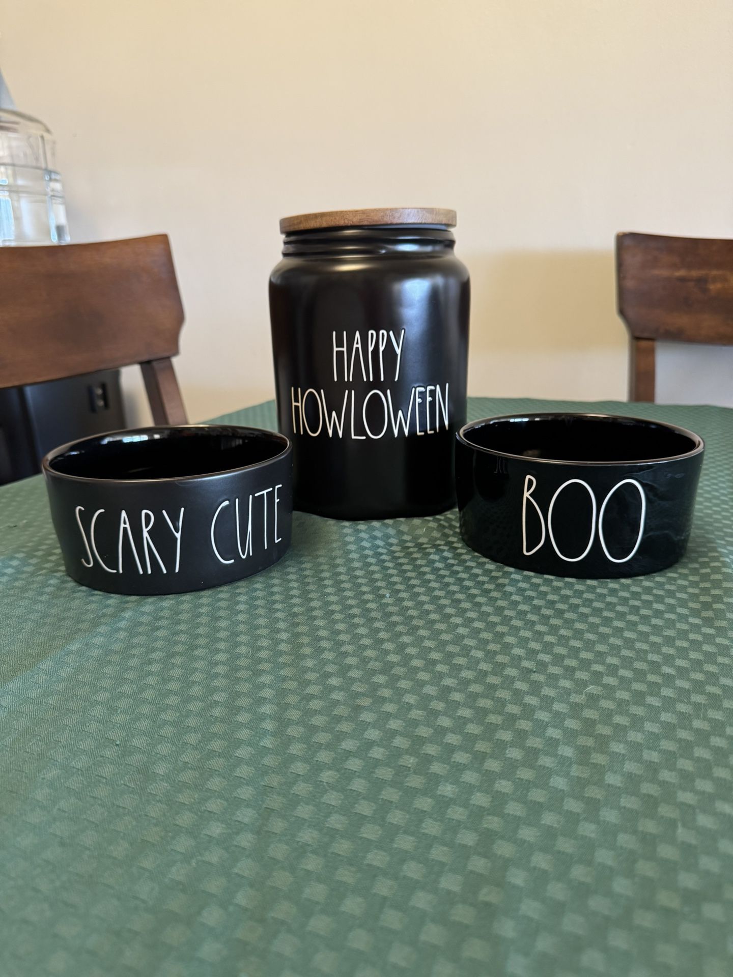 Halloween Pet Bowls and Canister 