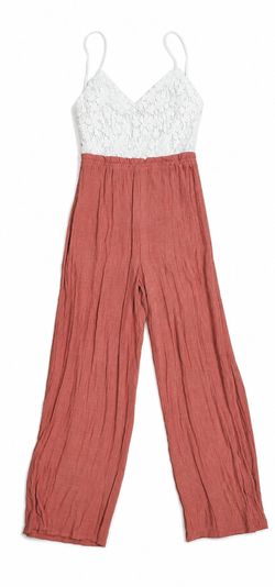 Coral pants romper