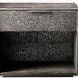 Restoration Hardware-RH-2-Matching Saunderson Shagreen Open Nightstand