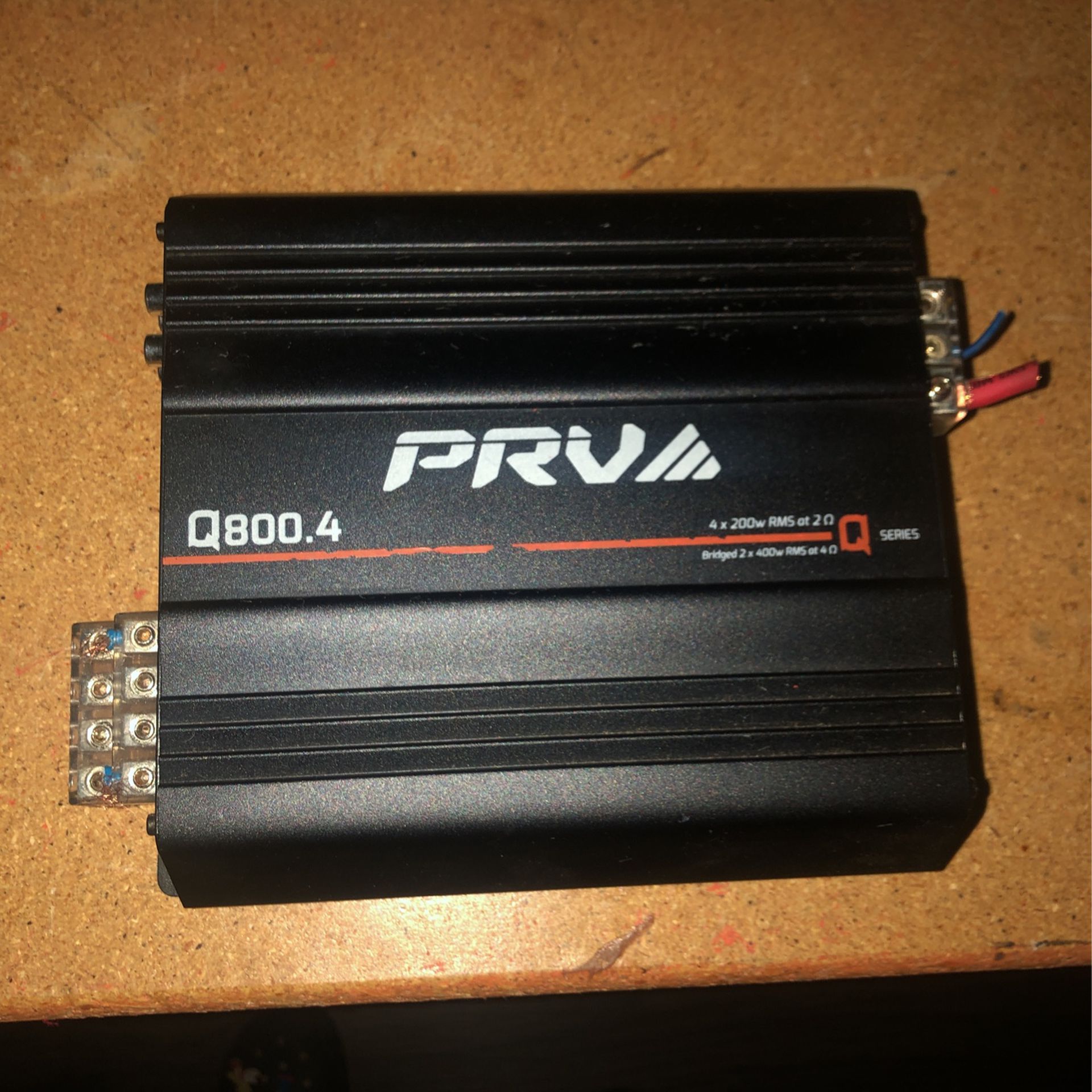 PRV Audio QS800.4 2 Ohm Compact 4 Channel Car Audio Amplifier 4 x 220 Watts RMS at 2 Ohm -High Power