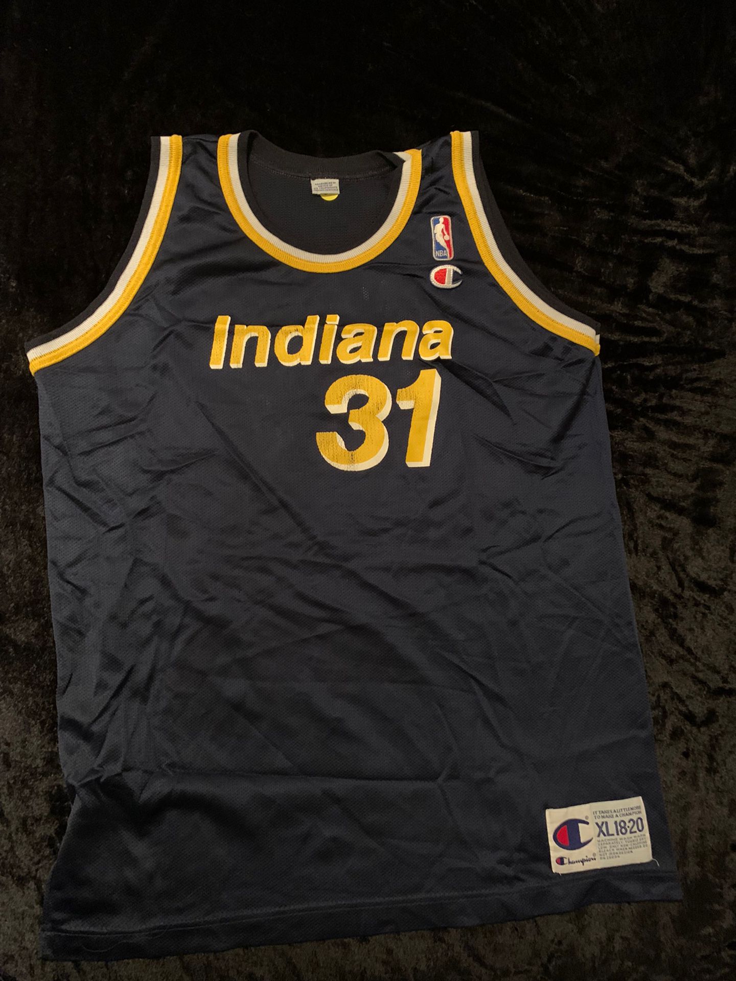black pacers jersey