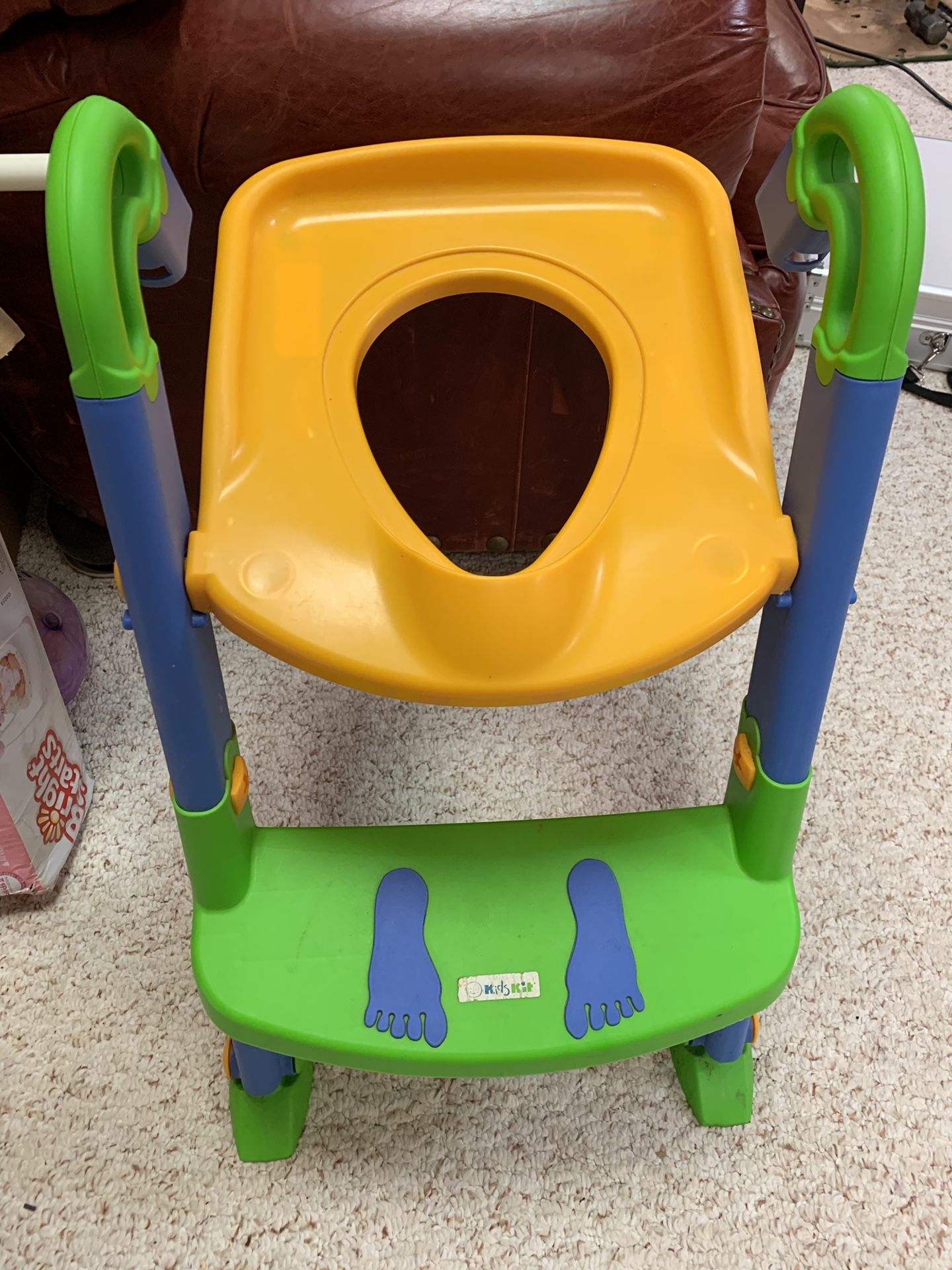 Potty trainer step toilet seat for toddler