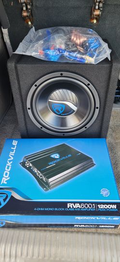 10" sub w/ported box, amp, & wiring kit