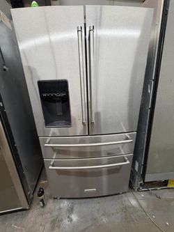 Kitchenaid 4 Door Stainless Steel Refrigerator 