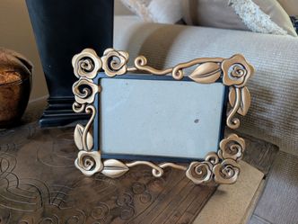 4x6 gold floral frame